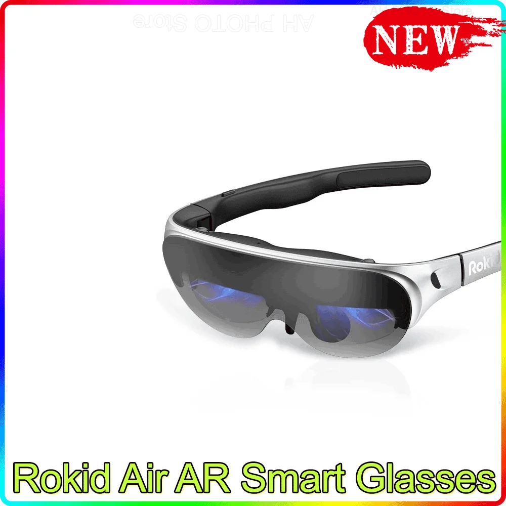 Rokid Air AR 스마트 안경, 120 인치 스크린, 1080P OLED 듀얼 디스플레이, 43 ° FoV 55PPD 접이식 홈 게임 시청 장치, 최신