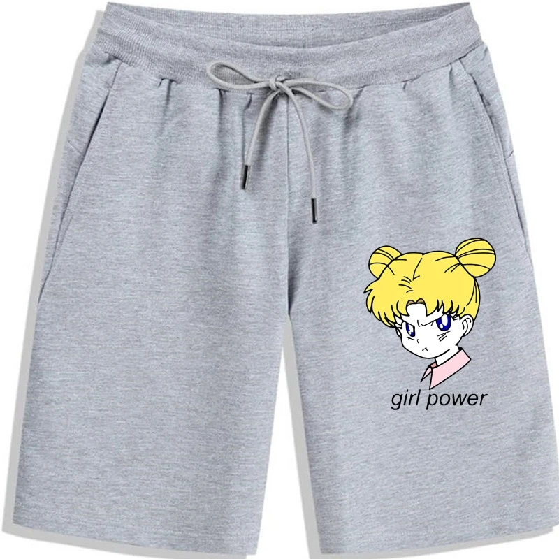 

Новинка 2020, мужские шорты для мужчин, мужские шорты Sailormoon Power для девушек, мужские шорты с цитатами
