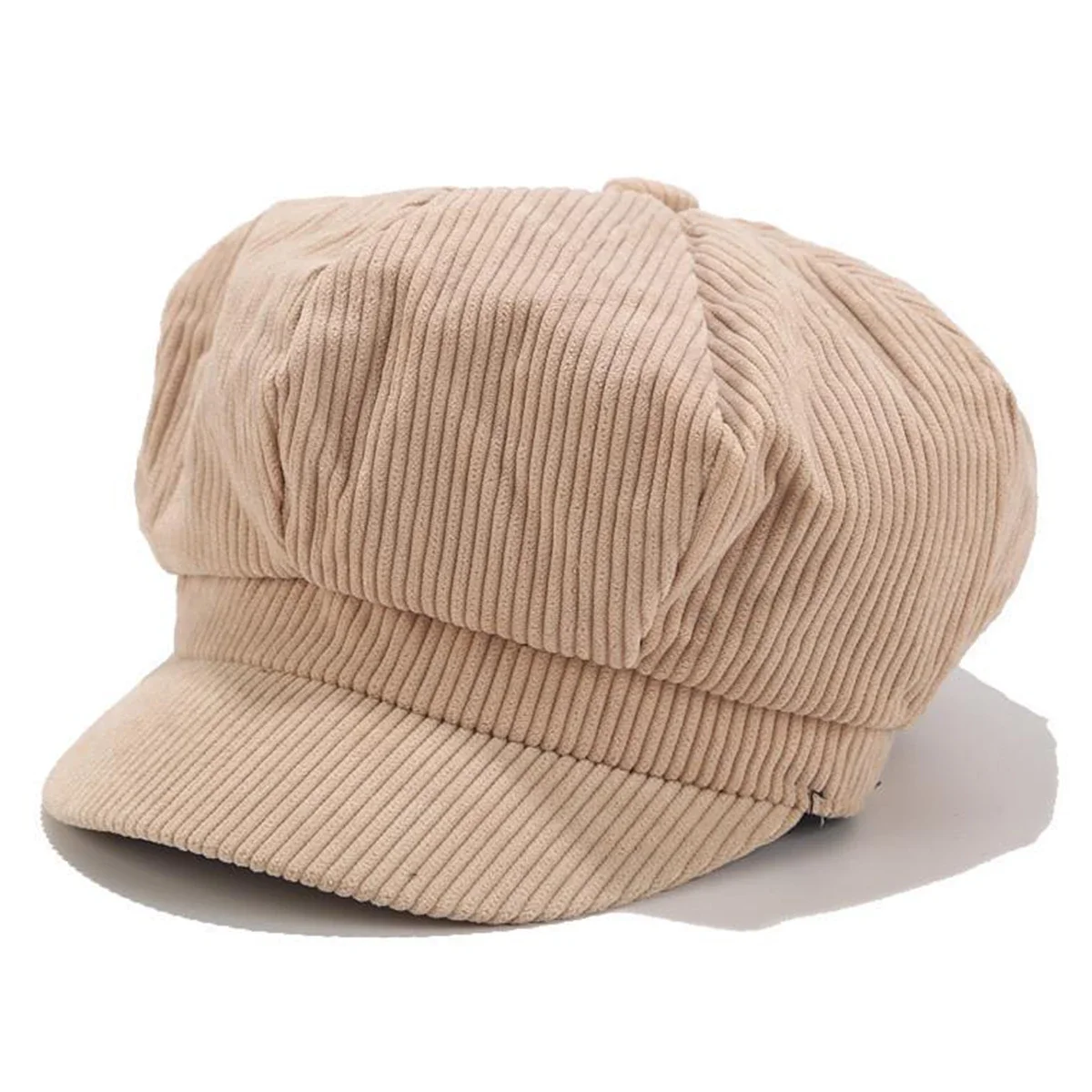 Unisex Einfarbig Cord Persönlichkeit Hut Newsboy Frühling Herbst Retro Baskenmütze Hüte Wilde Casual Hüte Unisex Wilde Achteckige Kappe – Detail 6
