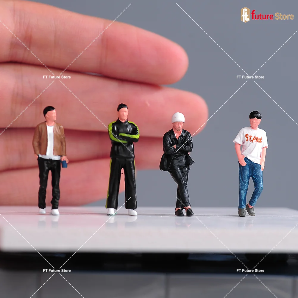 특별 할인 미니어처 피규어 1/64 페인티드 레이싱 드라이버 캐주얼 핸섬 남성 미니 인형 장면 소품 자동차 모델 장식 공예품