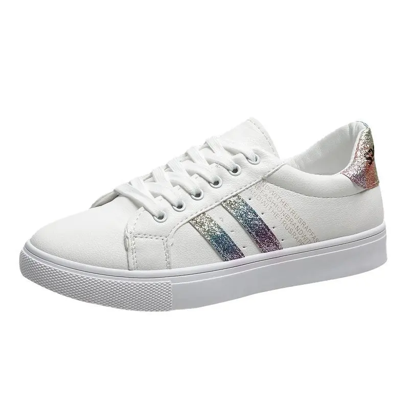 Women Sneakers Autumn Casual Walking Shoes Flat Lace Up Flat-bottomed Casual Shoes