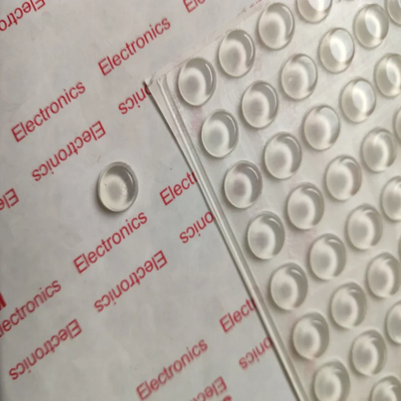 10mm x 4mm Clear Anti Slip Silicone Rubber Plastic Bumper Damper Shock Absorber Self-adhesive Silicone Feet Pads 100PCS