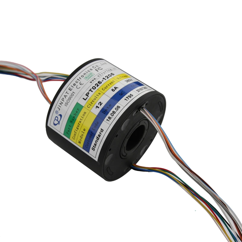 

slip ring 12 circuits,240VAC Protection Grade IP54