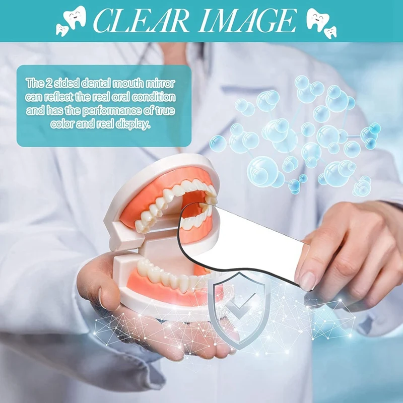 Mouth Mirror Bite Reflector Intraoral Photography Mirror Double-Sided Glass-Coated Intraoral Reflector swimming pool accessory