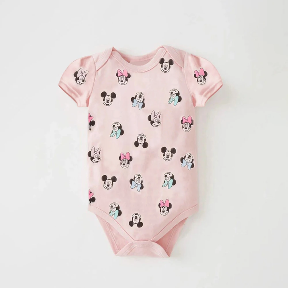 Minnie Baby Girl Rompers Spring Summer Newborn Baby Boy Jumpsuit Infant Baby Clothes 6