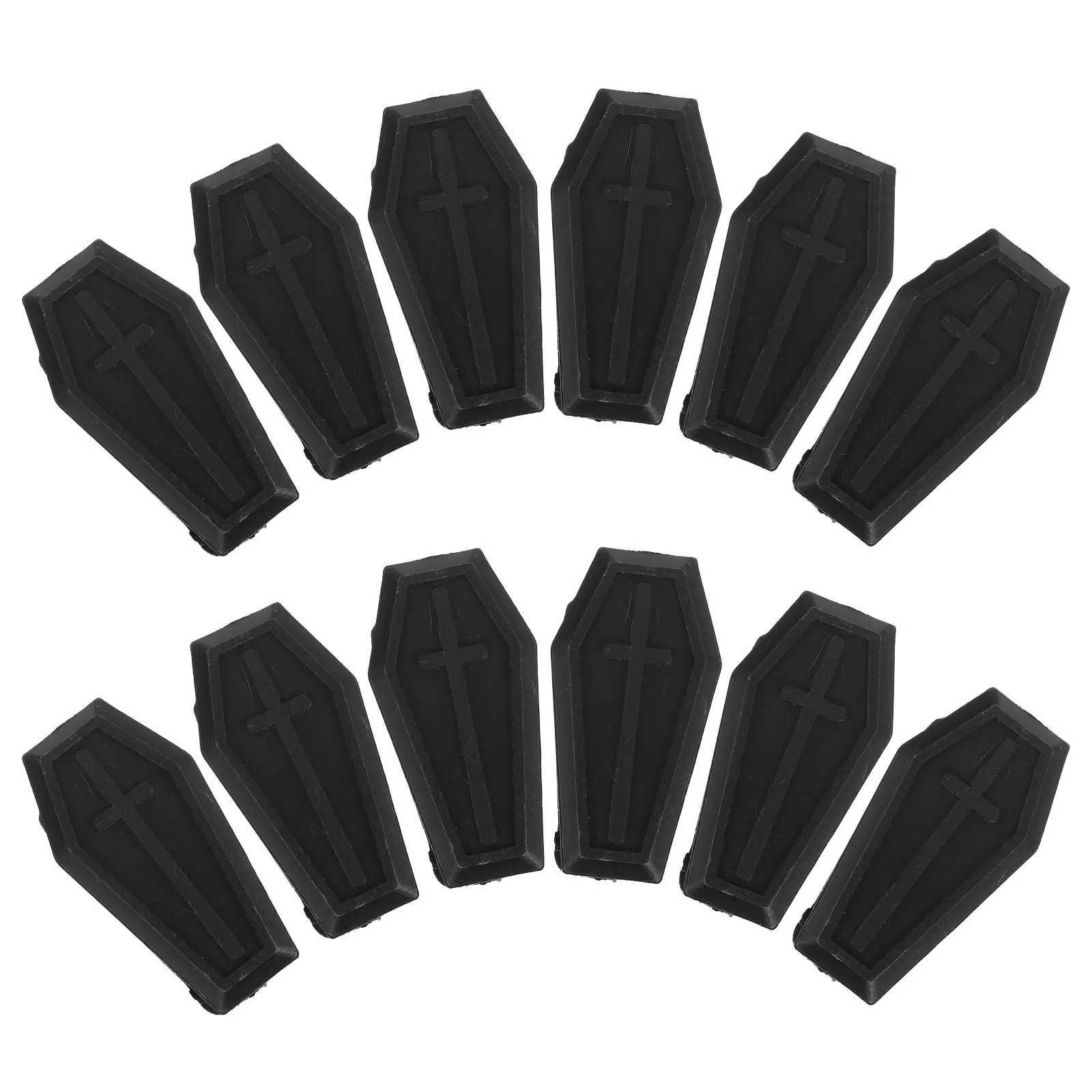 12개 미니 플라스틱 관 모양 상자 할로윈 사탕 보관 장난 소품 파티 선물 장난 소품 파티 용품