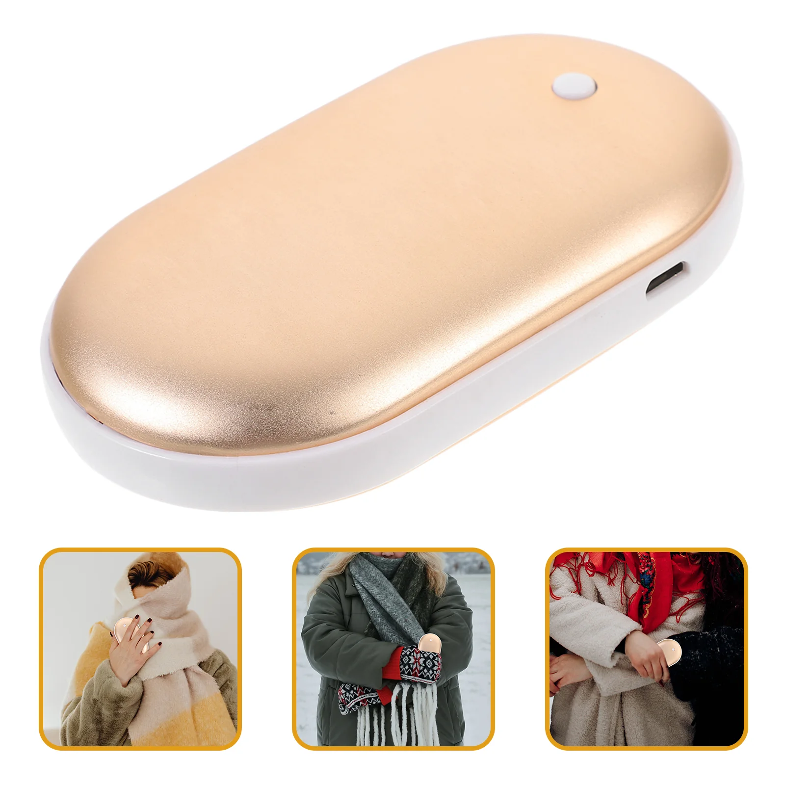 Portable Rechargeable Hand Warmer Heater Charging Treasure Multifunction Mobile Power For Safety Survival Camping Hiking Gear