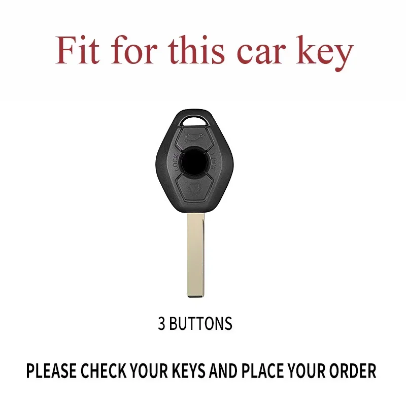 Zinc Alloy Silicone Car Key Case Cover for BMW 3 5 7 Series X5 E53 X3 F83 E46 E39 E38 E60 E63 E61 E64 330i Z3 Z4 E85 E86 M5 325i key case key case cover car key shell remote control case cover
