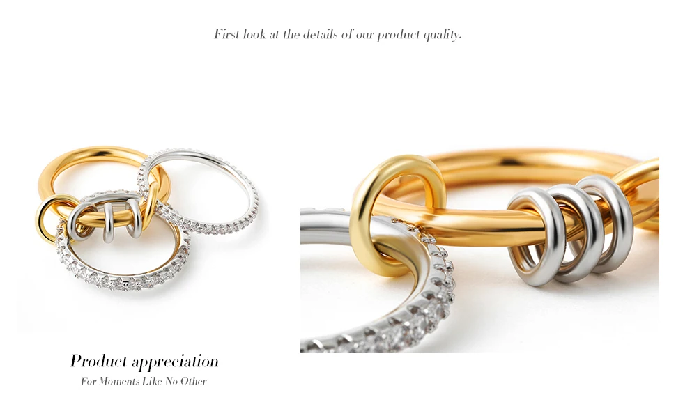 New Stainless Steel Cubic Zirconia Stackable Rings. S97d0c7b8dce64389a830481fc808b6fft