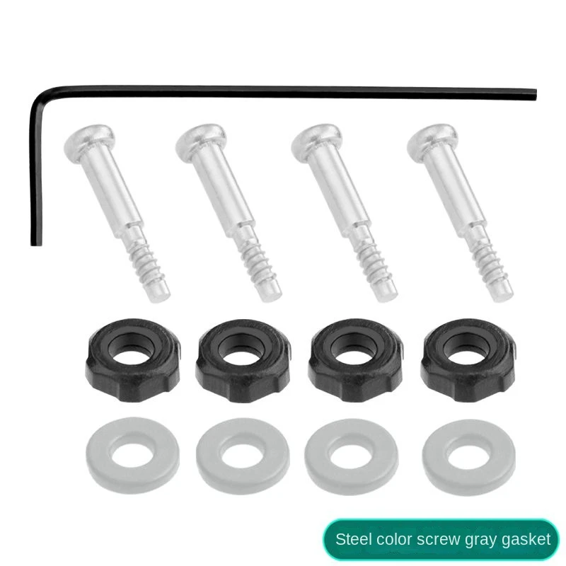 Casio Watch Screw Set with Gray, Blue, and Orange Rubber Rings