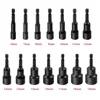 6-19mm Impact Socket Magnetic Nut Screwdriver Deep Socket Adapter 1/4inch Hex Wrench Heads Electric Drill Bit Repairing Tool 6