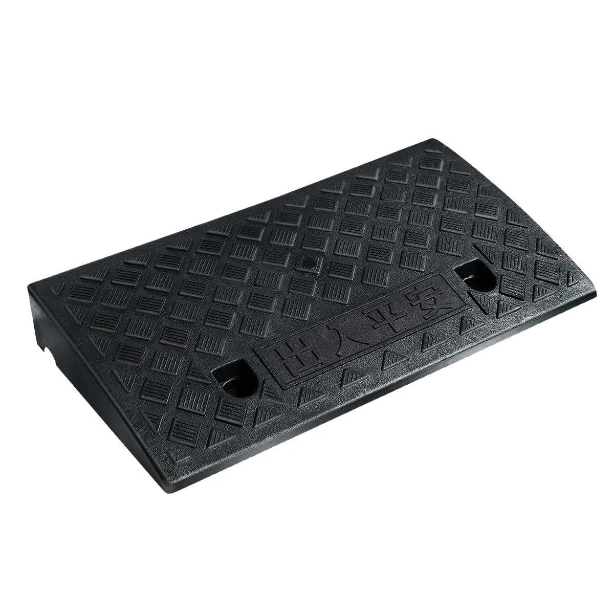 

OUNONA Threshold Ramp Portable Step Mat Ramp Mat Lightweight Curb Ramps Heavy Duty Ramp Mat for Vehicles (Black)