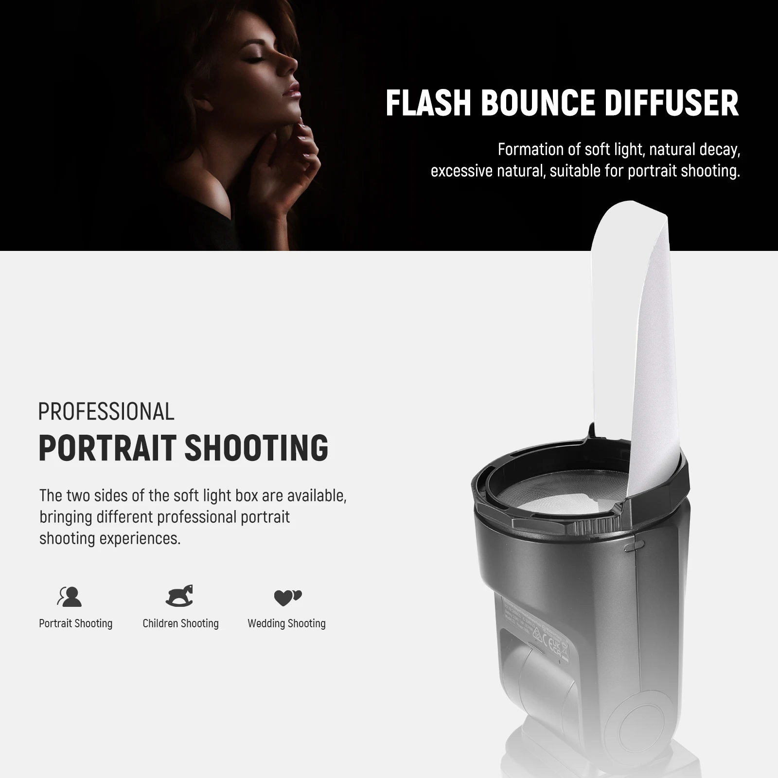 Round Head Flash Accessories Kit for Z2 Z1 Speedlite Includes Dome Diffuser,Diff