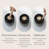 Coffee Bean Vacuum Sealed Tank Glass Manual Vacuum Container Jar Tea Nut Kitchen Storage Organizer Outdoor Camping Canister 6