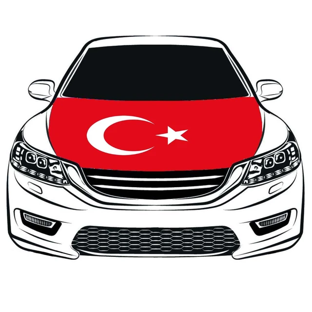 Türkei fahnen Türkiye auto Haube abdeckung flags 3,3 x5ft/5x7ft 100%  polyester, auto motorhaube banner - AliExpress