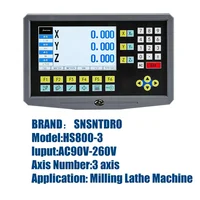 LCD DRO YH800-3 3 axes affichage de lecture numérique 19 langues TTL AC110V/220V pour fraiseuse alésage EDM encodeur d'échelle linéaire 4