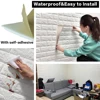 70cmx1/2/3/5/10m 3D Paper Wall Adhesive Living Room PVC Self-adhesive Panels Home Decoration Wallpapers Waterproof Wall Stickers 5