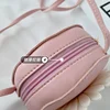1 Piece Cute Kids Girl Shoulder Bag Cartoon Floral Round Messenger Bag for Toddler Lovely Mini Travel Cash Hair Clip Storage Bag 4