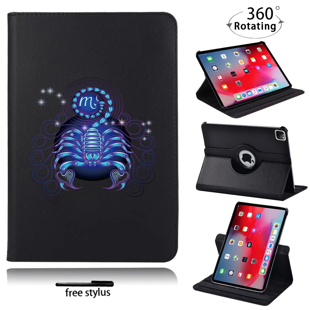 

360 Degrees Rotating PU Leather Flip Cover Case for Apple IPad Pro 11" 2018 2020/Pro 10.5"/Pro 9.7" Tablet Smart Stand Case