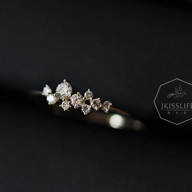 thumbnail image 1 of Anillos de hoja de circón de Plata de Ley 925 auténtica de oro de 14k para mujer, joyería de diseñador de lujo para boda, artículos al por mayor, 1 of 2