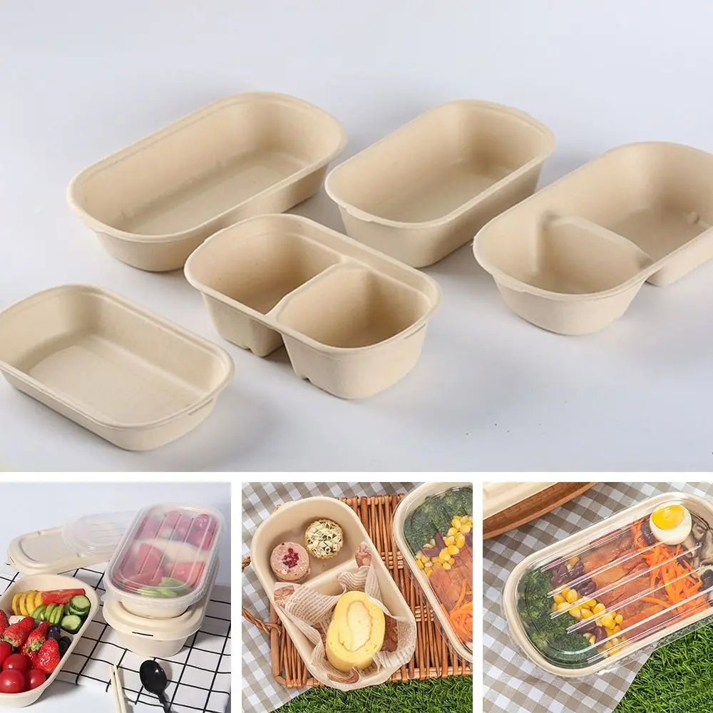 500ml 700ml 850ml 1000ml Disposable Paper Food Containers with Lids, Eco-Friendly Pulp ... - SKU PFCL1051 - UGI Packaging