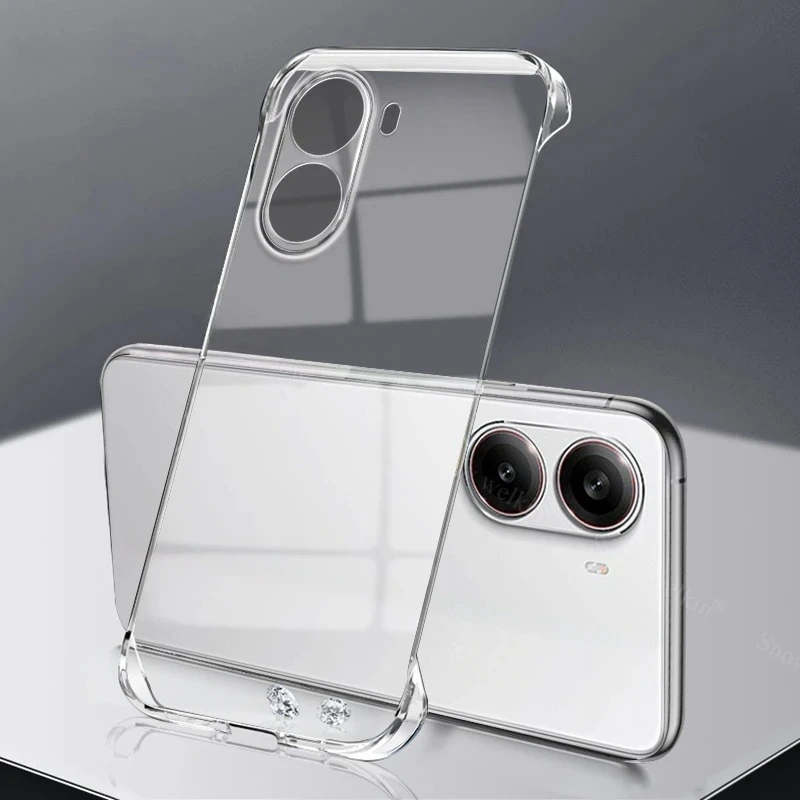 Frameless Ultra-Thin PC Hard Case - Clear Shockproof Back Cover