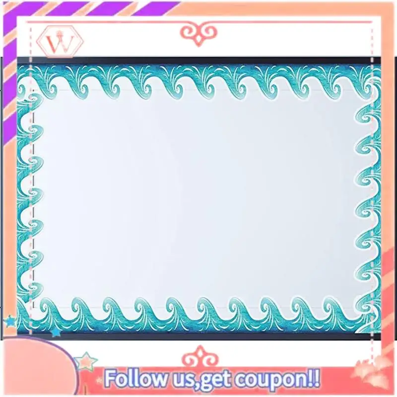 Upgraded Ocean Wave Bulletin Board Border Sticker Classroom Blackboard Bulletin Board Decorative Paper Self-Adhesive Border Trim