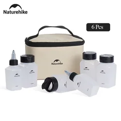 Portable Camping Spice Container Set - Naturehike Cookware Seasoning Jars for Outdoor BBQ and Picnic (6pcs)