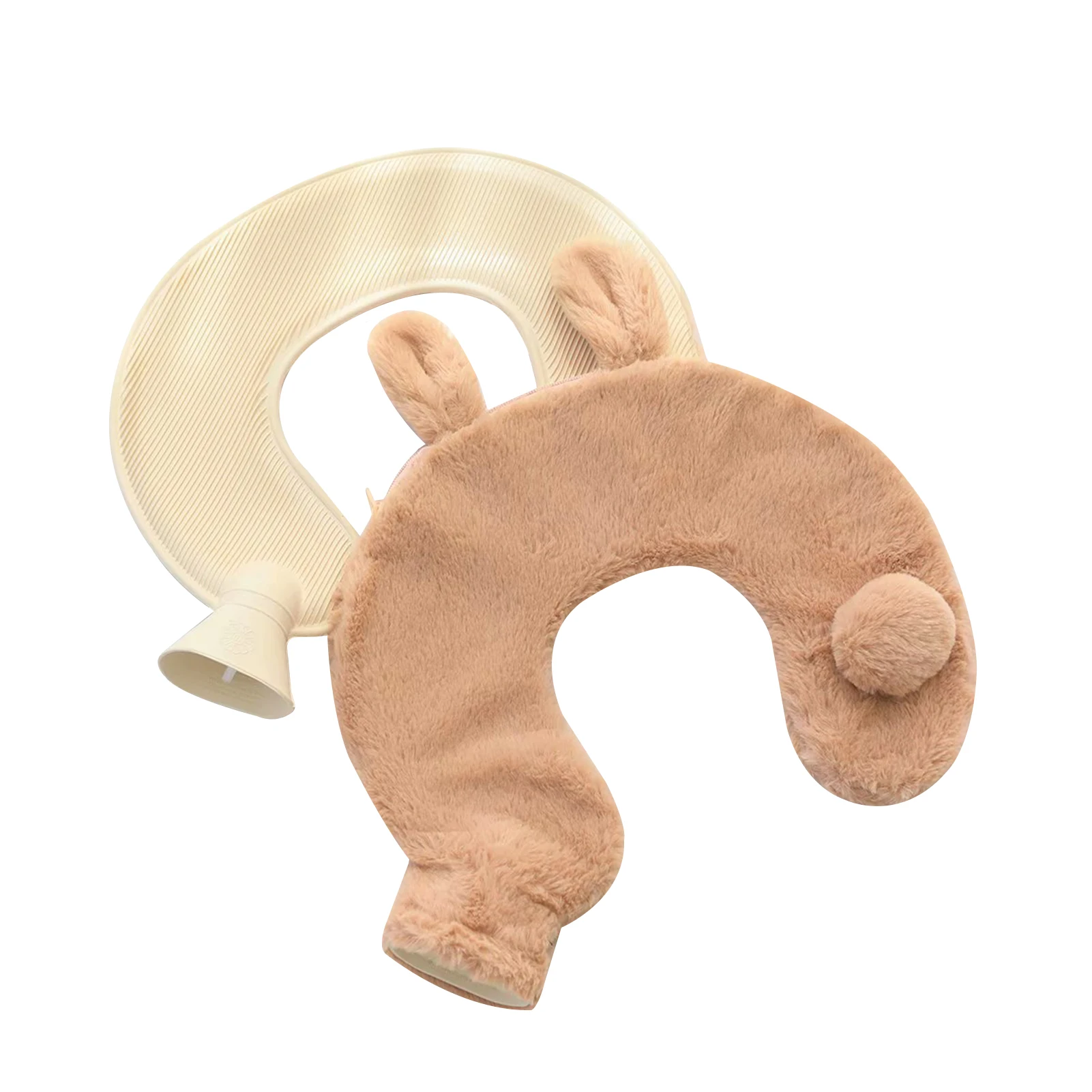 

Теплый офисный обезболивающий U-образный зимний домашний шейный наплечник бутылка для горячей воды милый подарок со съемным покрытием обмотка вокруг