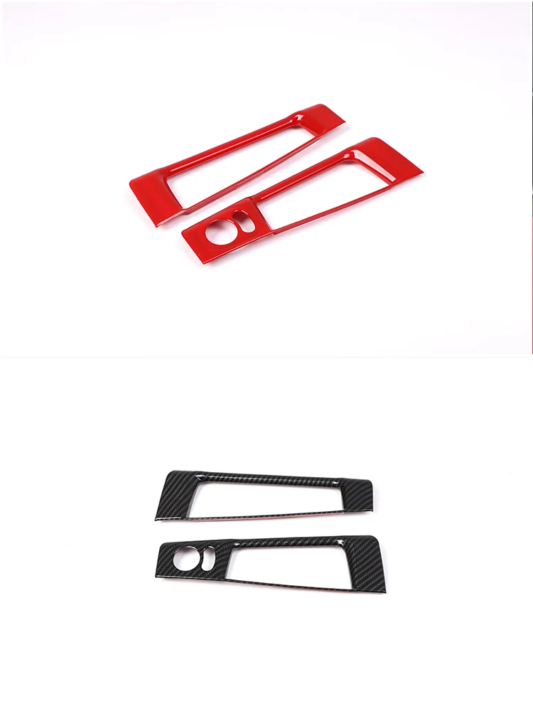 cheya ABS Carbonfaser-Muster Auto-Rückspiegel Einstellschalter Aufbewahrungsbox für Fiat 500 Abarth 595 695 2008 + LHD – Detail 7