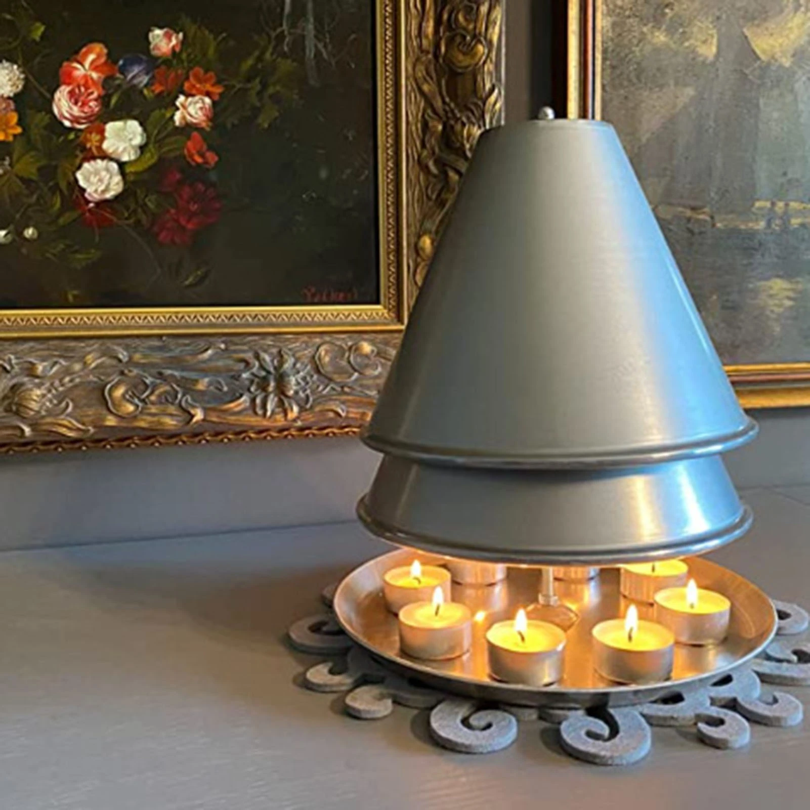 Heater Candle Candle Heating Stove Tea Light Fireplace Candle