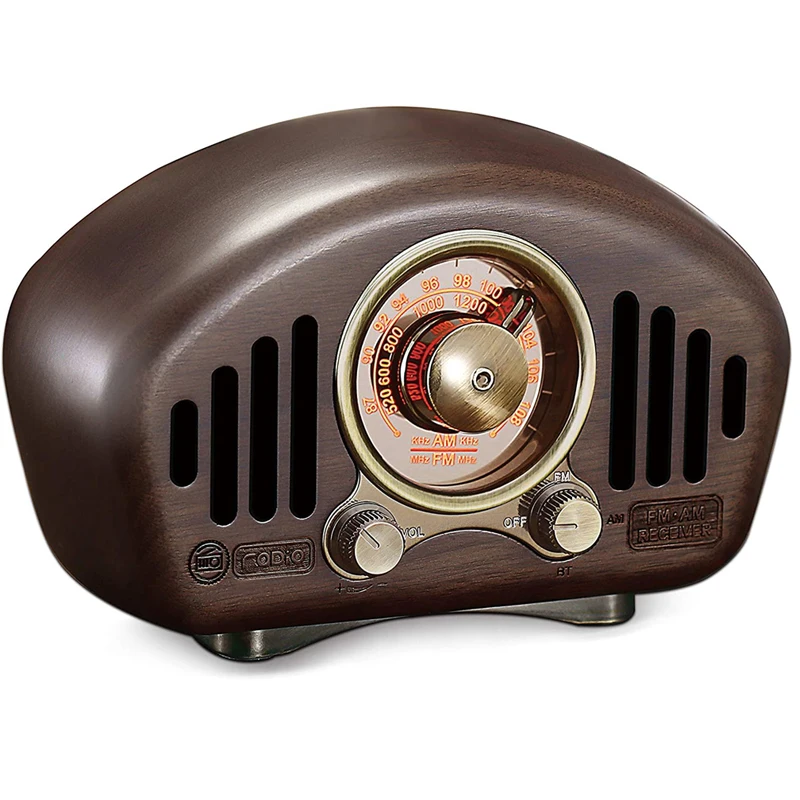 PRUNUSRetroRadio16WBigPowerBluetoothSpeakerPortableWireless