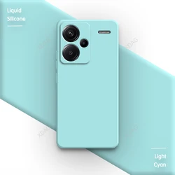 Premium Silicone Soft Phone Cover - Original Case for Enhanced Protection and Style (Light Cyan)
