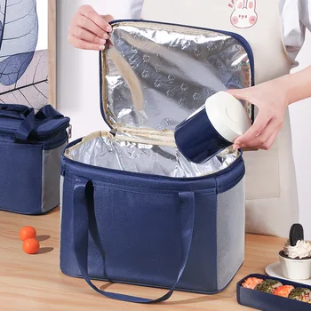 Portable Lunch Bag Men Women Travel Lunch box Camping Picnic Bag Durable Waterproof Office Cooler Lunch Bag Food Thermal Box