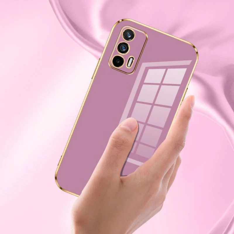 Luxury Square Plating Shockproof Back Cover