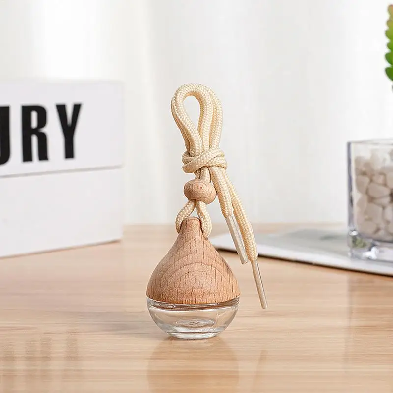 Car Empty Perfume Hangings Bottle Water Drop style Car Perfume Diffuser Bottles auto Air Fresher Ornament Vials for Car Interior
