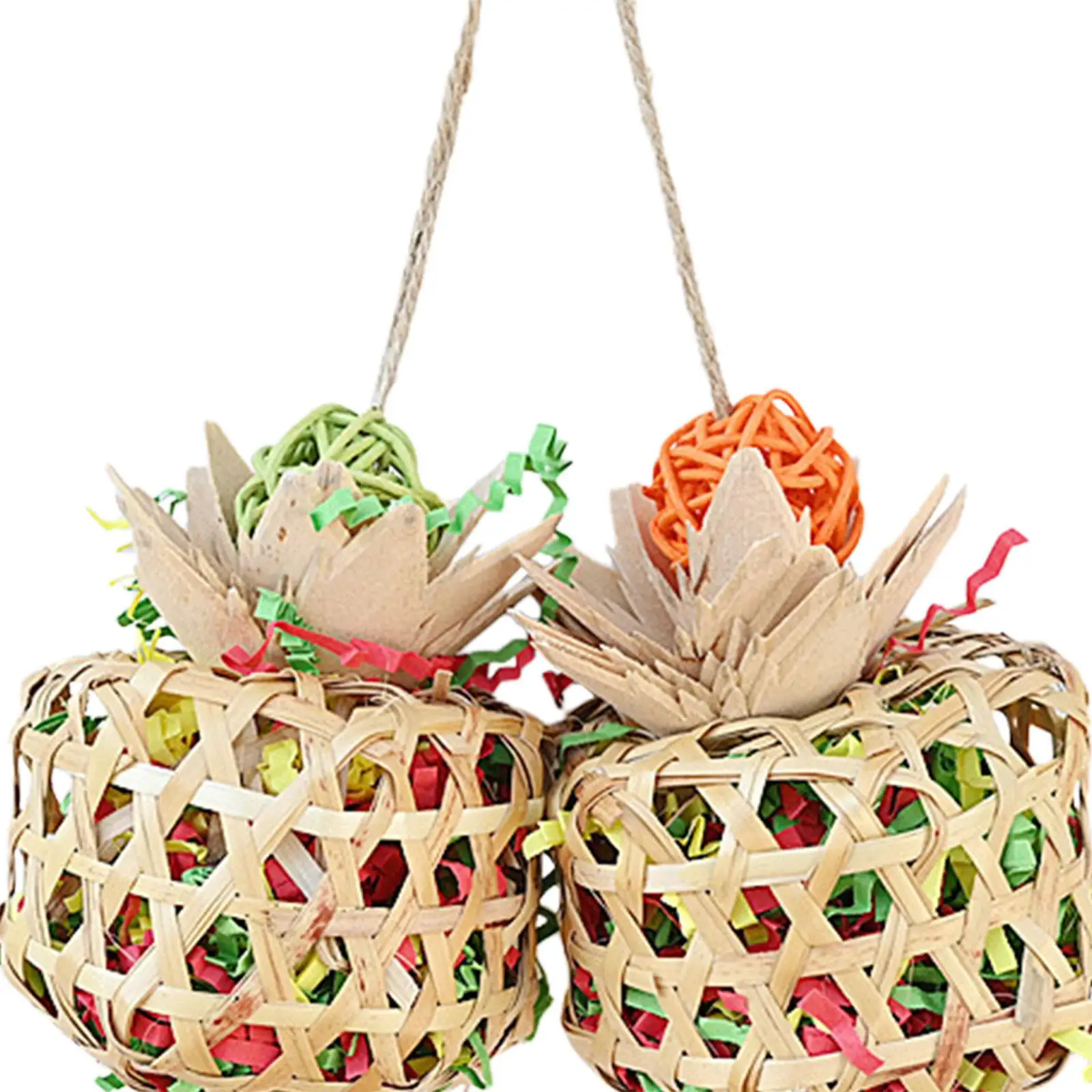 Parrot Chewing Toy Foraging Hanging Toy Bite Resistant Bird Chewing Toy Parrot Cage Shredder For Birds Budgies Parakeets