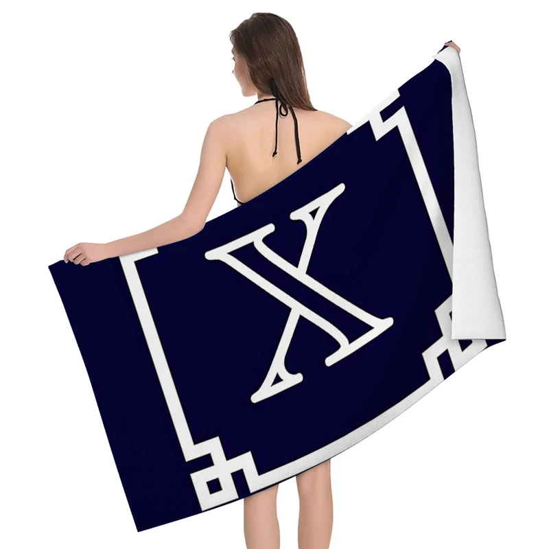 Home bath towels for the body towels bathroom letters and flower quick drying microfiber beach towel man and women large sports
