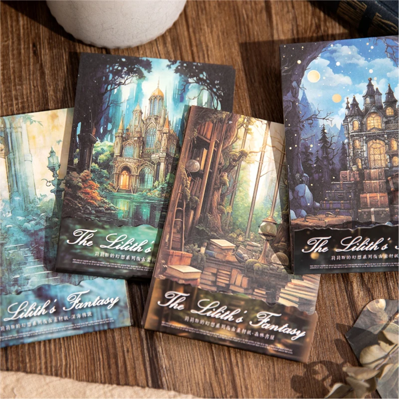 

4packs/LOT Lilith's Fantasy series retro paper message paper memo pad