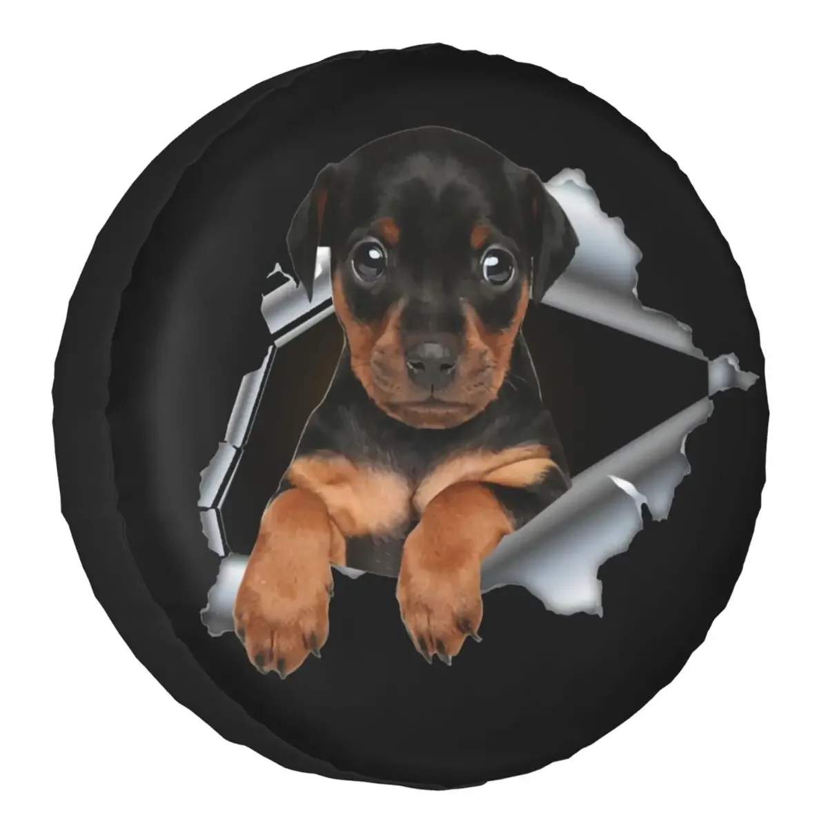 

Чехол для запасной шины с 3D рисунком Rottweiler Dog Для Suzuki Mitsubish Dog Lovers SUV RV трейлера автомобиля аксессуары