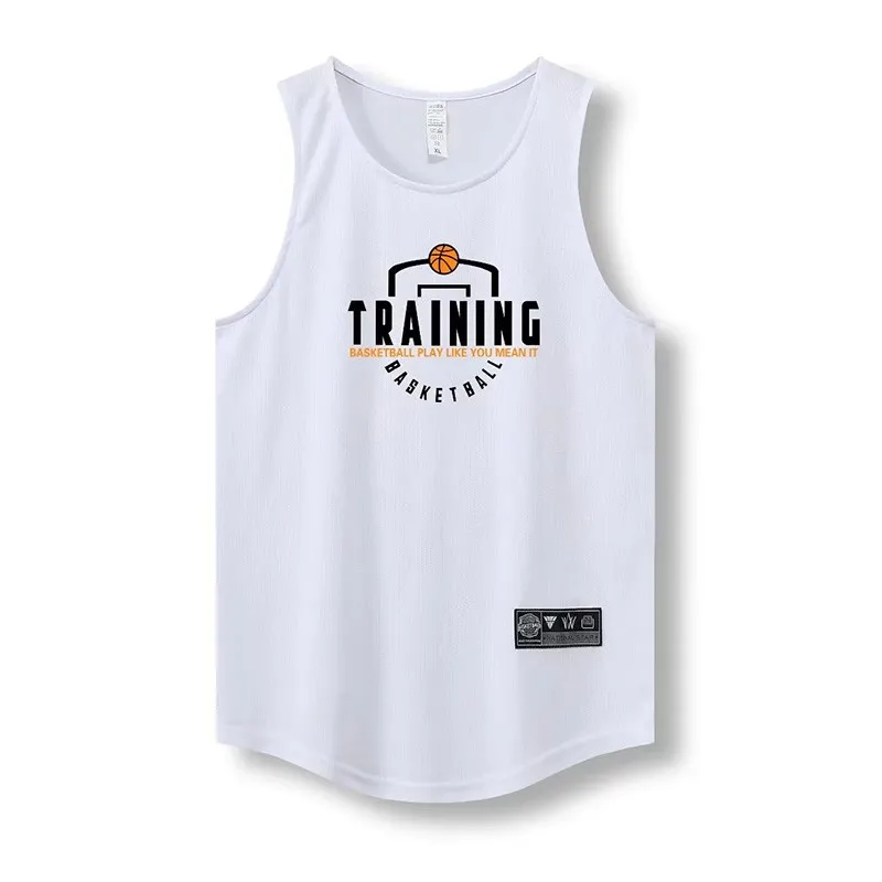 Basketball Jerseys American basketball vest for boys loose sleeveless waistcoat student playing training quick-drying jersey for summer