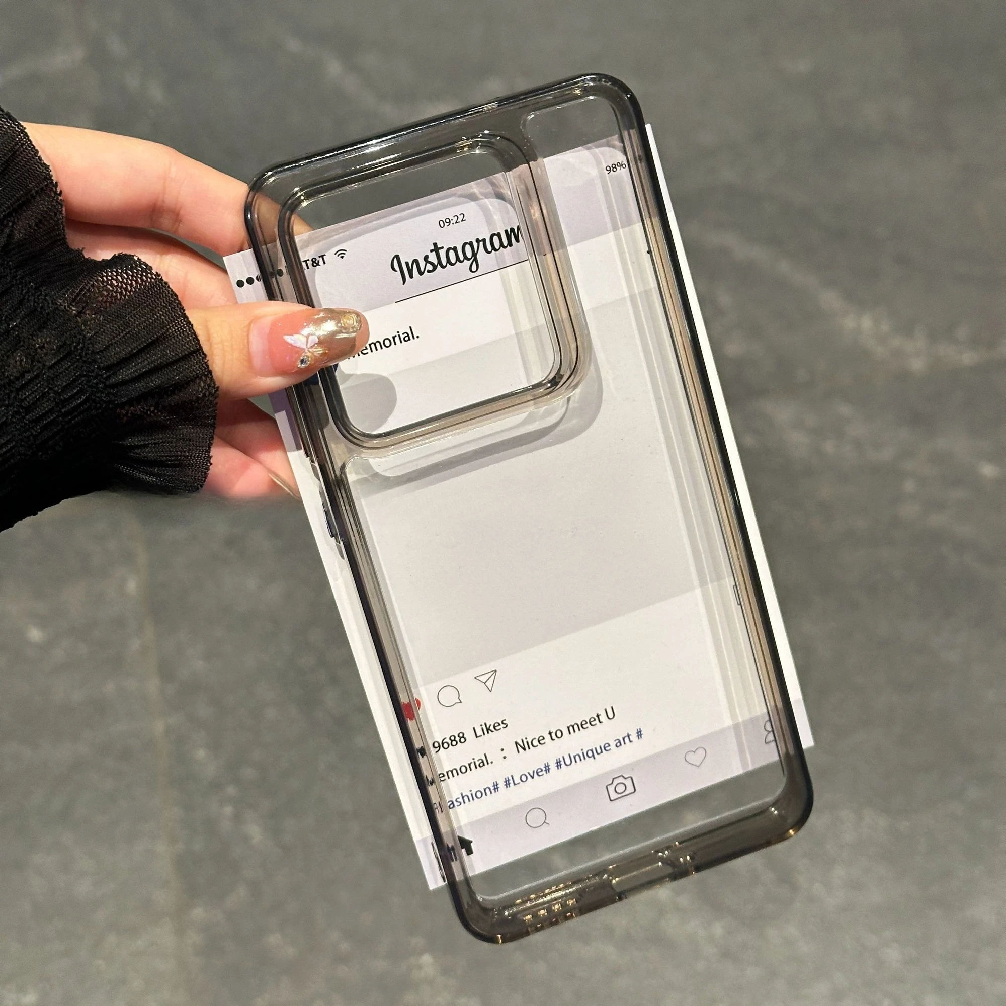 Clear Fashion TPU Anti-Fall Protective Phone Case - Signature Series