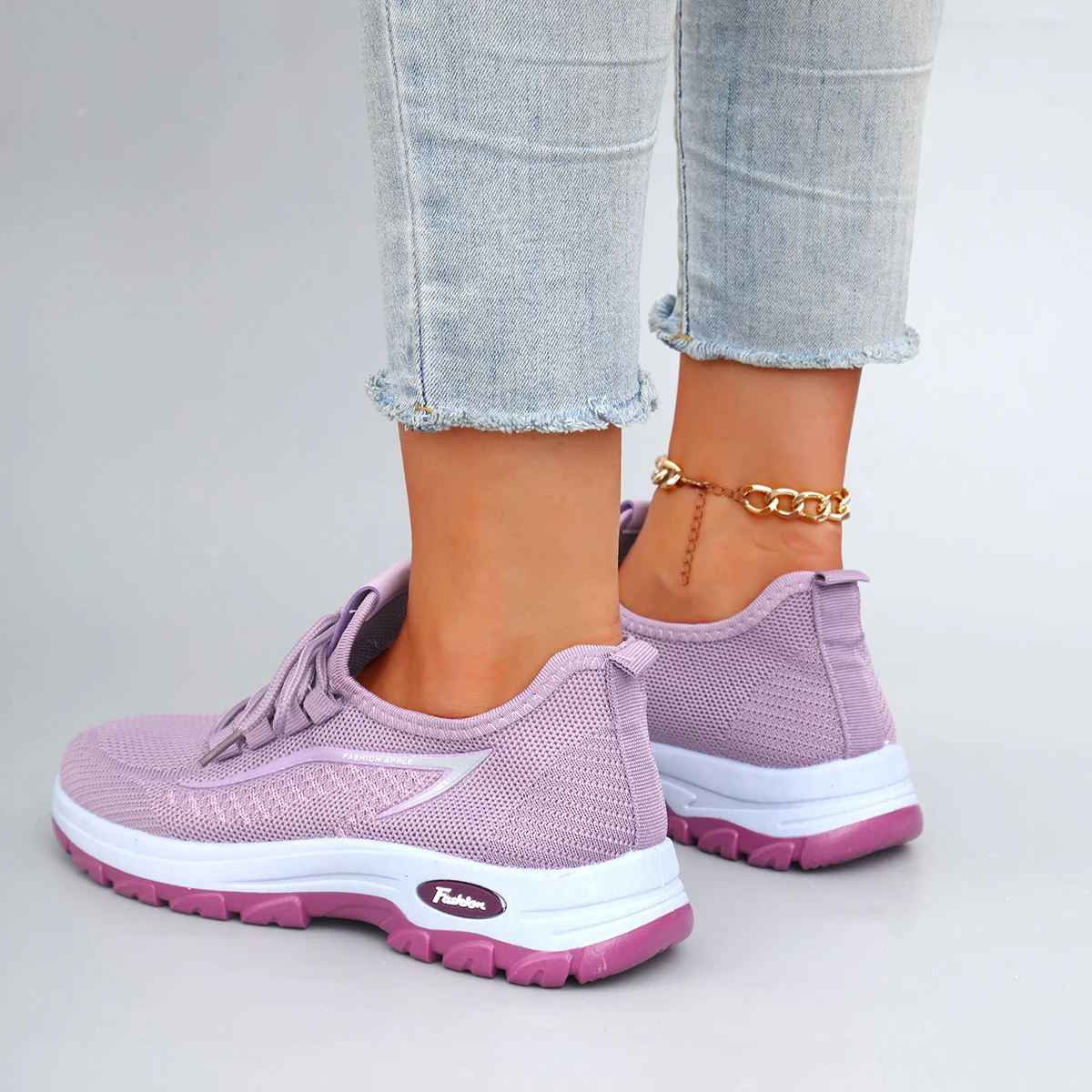 أحذية نسائية صيفية مسطحة من القماش الشبكي قابلة للتنفس، أحذية نسائية كاجوال، أحذية رياضية، تخفيضات، شحن مجاني