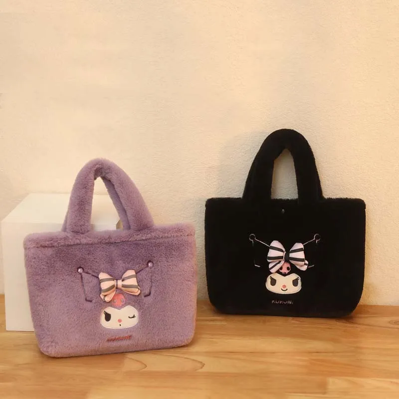 

Anime Cartoon Sanrio Kuromi My Melody Cinnamoroll Cute Girls Small Shoulder Bag High-Looking New Student Handbag Tote Bag Gifts