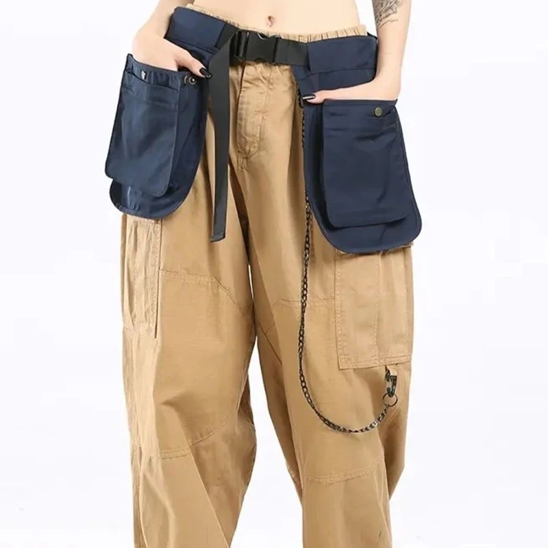 

Двусторонняя поясная сумка унисекс, многофункциональная нейлоновая ретро-сумка для бега, водонепроницаемая, с уплотнением, для улицы