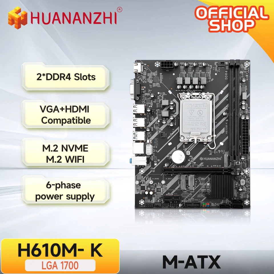 Mini Itx H610 Motherboard Supports 12th Gen CPUs (LGA 1700