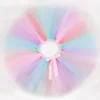 HJTT Girls Unicorn Tutu Skirt Fluffy Toddler Baby Girl Birthday Tutu Outfits Pastel Girls Tulle Skirts Kids Halloween Costume 6