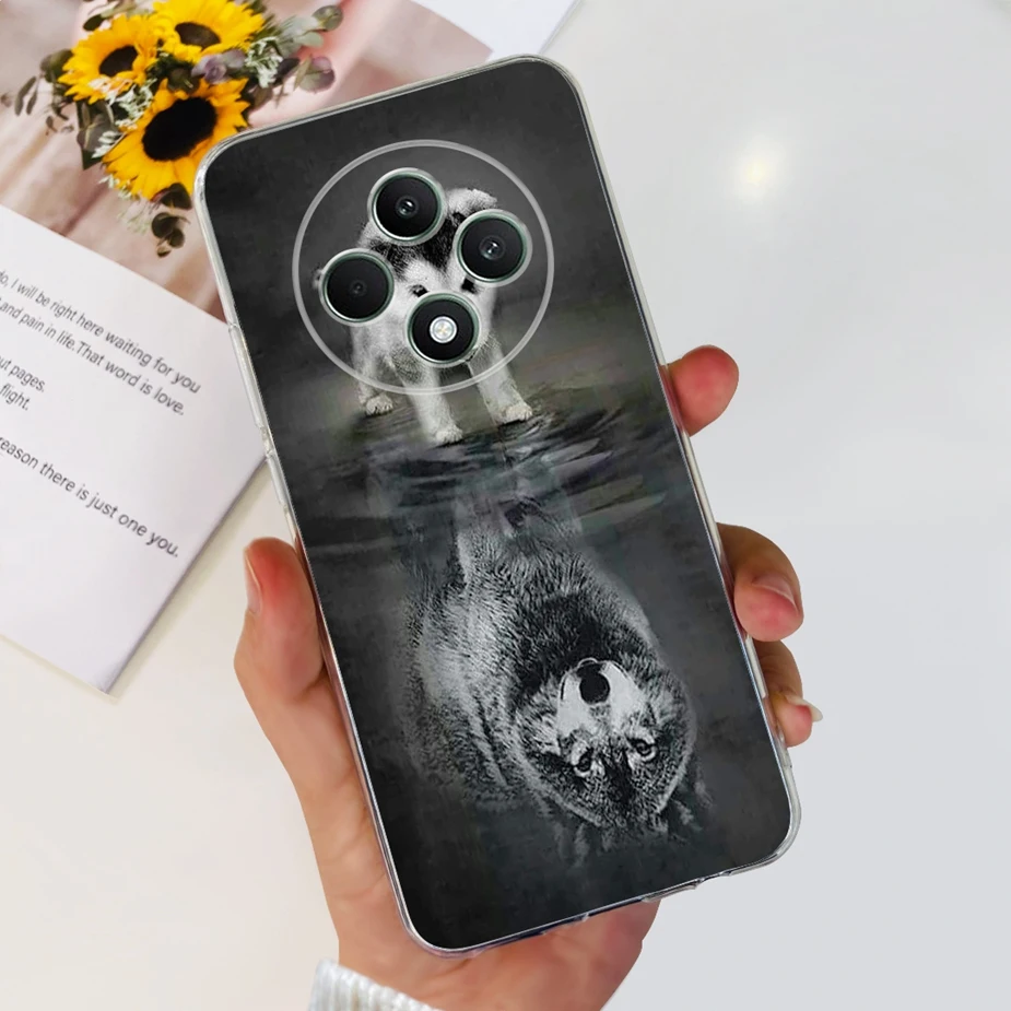 Cute Cat Cartoon Painted Soft Silicone Phone Case Cover