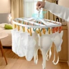 6/12 Clips Folding Clothes Dryer Hanger Windproof Socks Underwear Drying Rack Household Children Adults Storage Laundry Rack 2