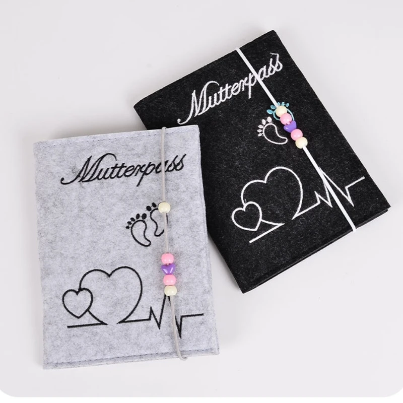 German Maternity Cover Picture Holder Sleeve for Hospital Card Insurance Card Thickened Felt